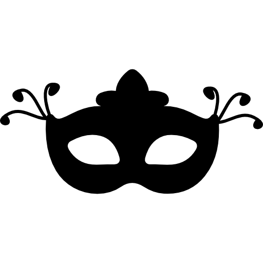 Carnival mask silhouette
